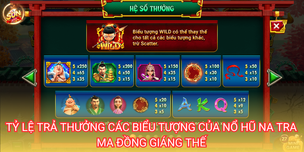 Nổ hũ Na Tra Ma Đồng Giáng Thế có tỷ lệ trả thưởng cao nhất thị trường hiện nay